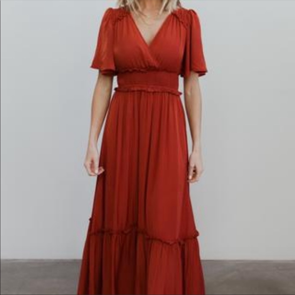 Baltic Born Jules maxi dress in Rust 3XL